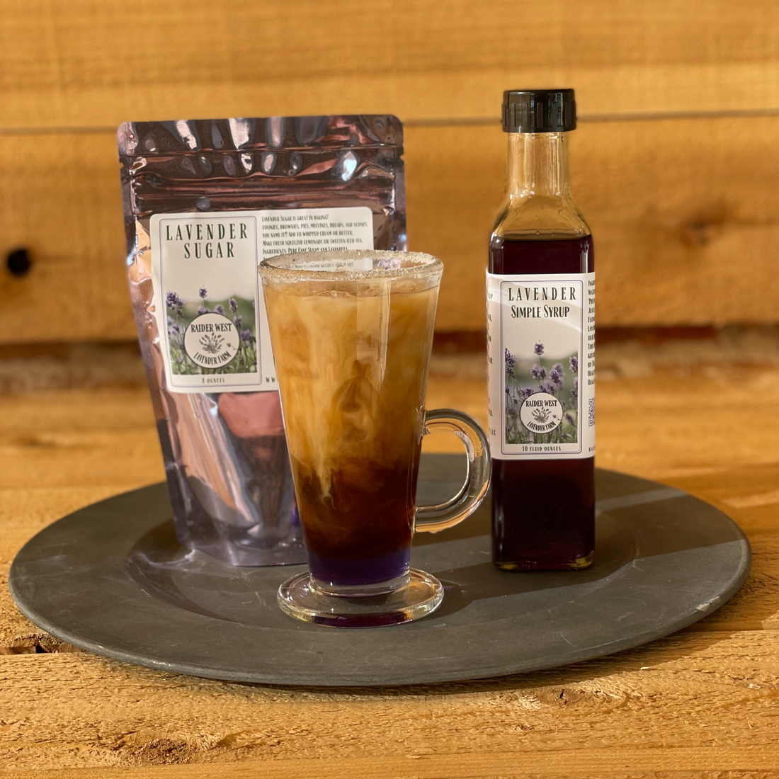 iced lavender coffee, lavender syrup, lavender farm, raider west farms, lubbock, tx, lavender latte, lavender beverage recipes
