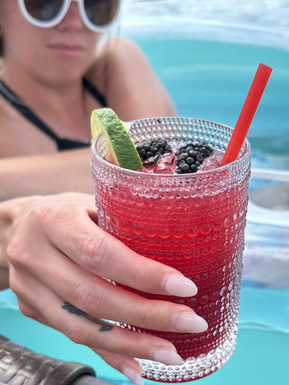 Hibiscus Blackberry Ginger Mocktail
