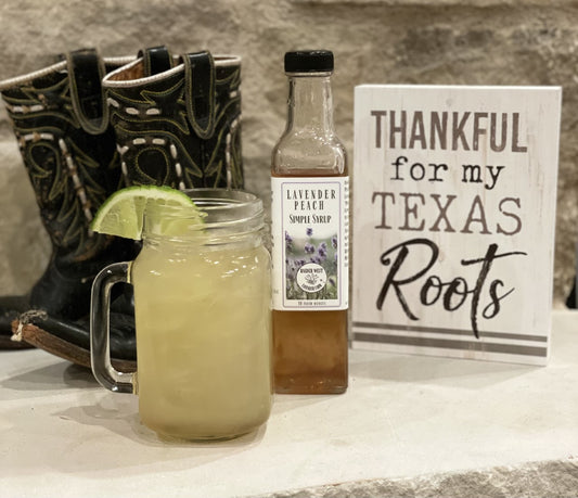 texas mule, texas peach mule, rebecca creek, raider west farms, lavender peach syrup, whiskey cocktails, texas made