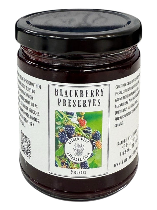 blackberry preserves, blackberries, raider west farms, lbk, lubbock tx, farm grown, all natural