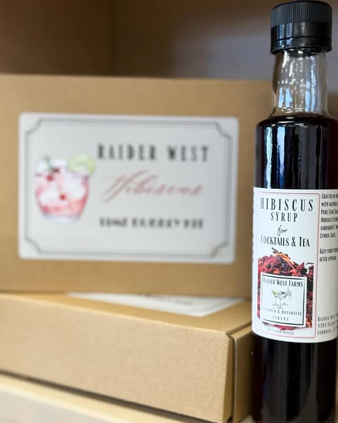 raider west farms, LBK, hibiscus cocktail kit, hibiscus cocktail syrup, cheers.