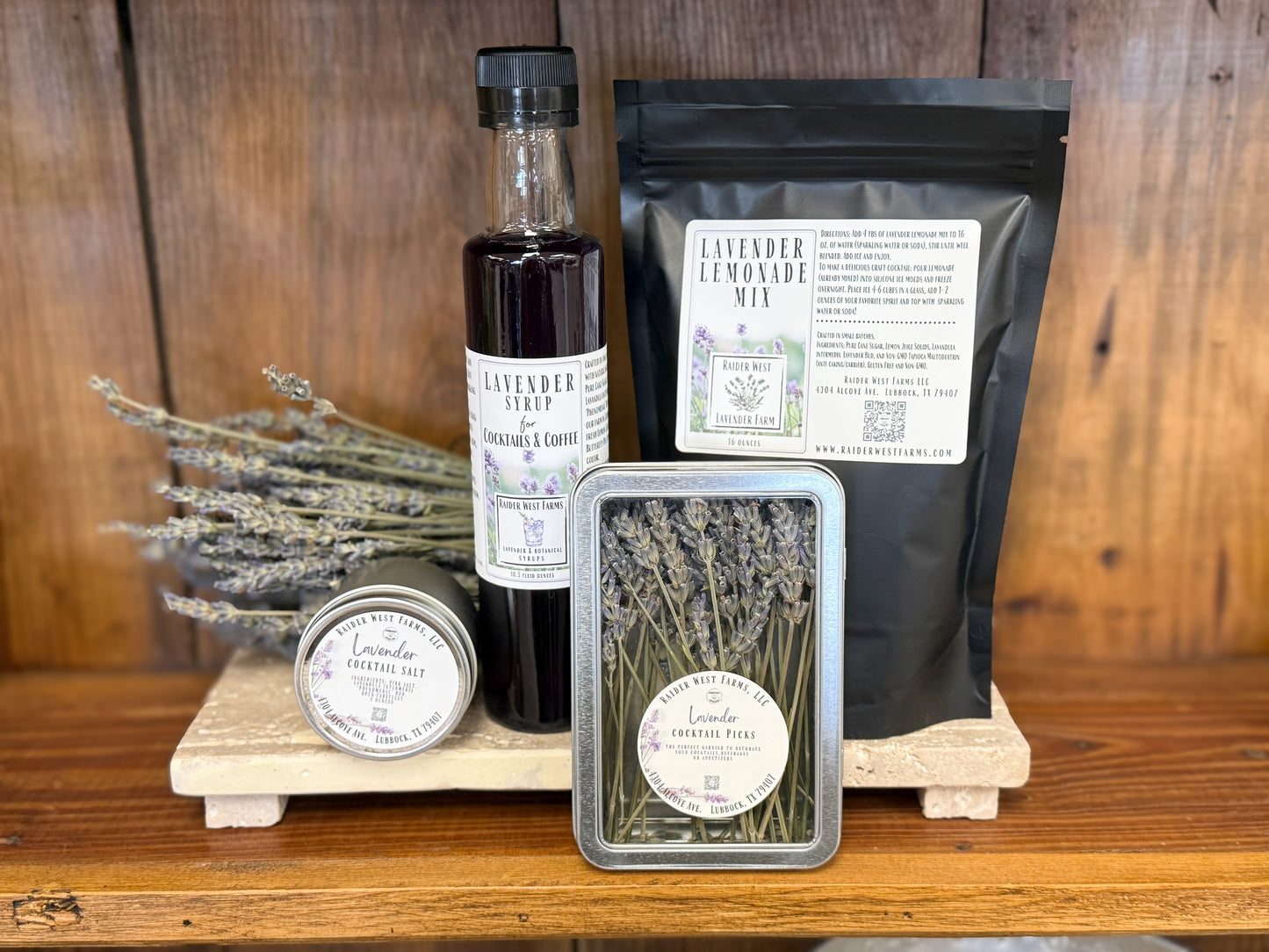 Lavender Cocktail Picks, raider west farms, LBK, lavender farm, lavender, cocktail essentials.