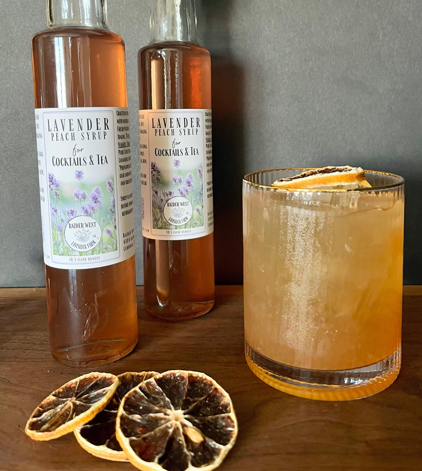 Lavender Peach Syrup