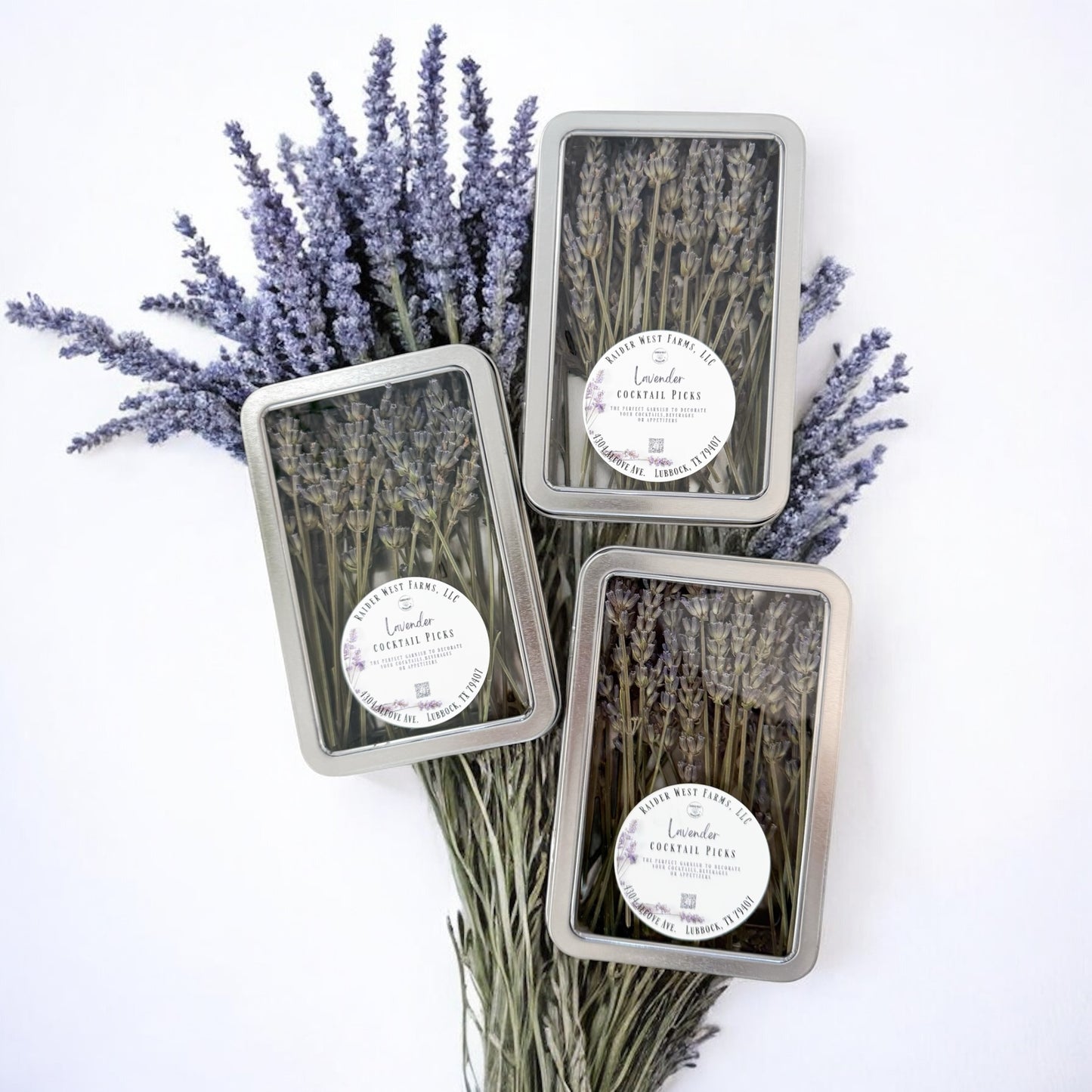 Lavender Cocktail Picks