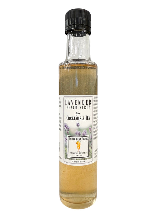 Lavender Peach Syrup