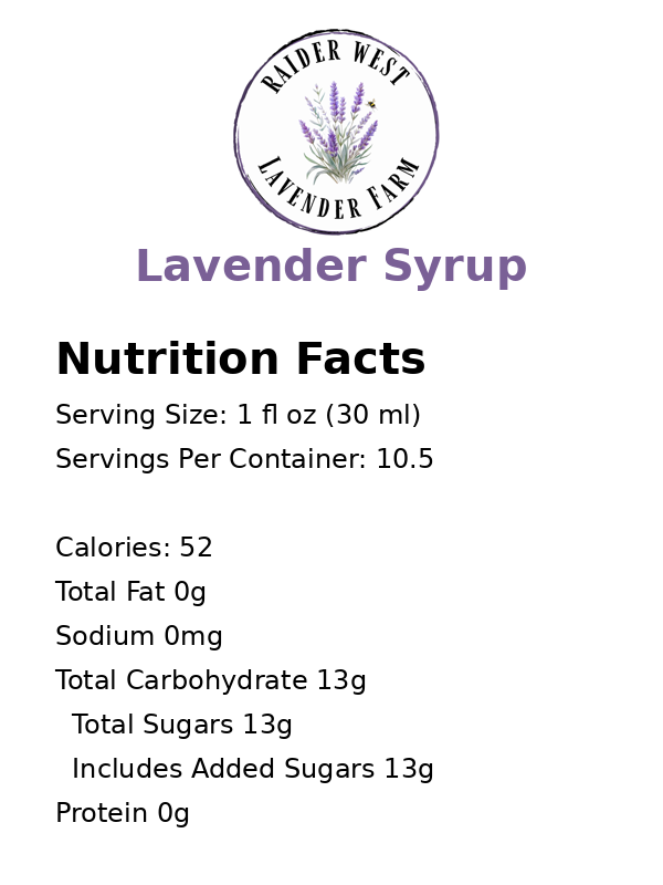 Lavender Syrup