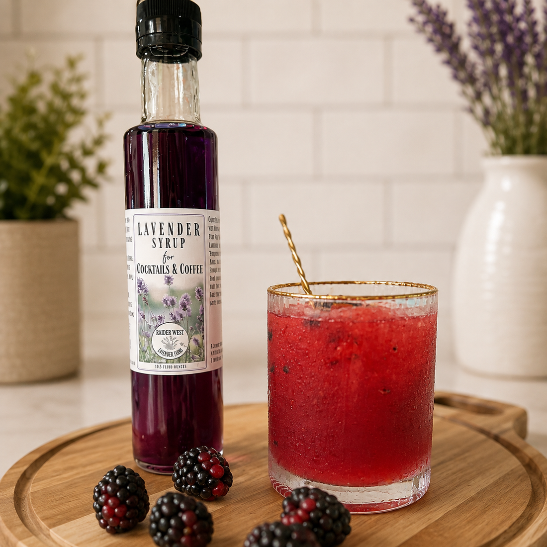 Blackberry Lavender Bramble Cocktail