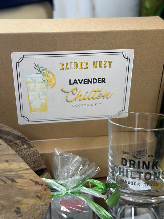 the chilton, lubbock original cocktail, raider west farms, lavender chilton, lavender cranberry chilton, basil chilton, drink chiltons, chilton club.