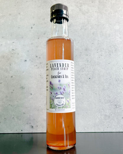 Lavender Peach Syrup