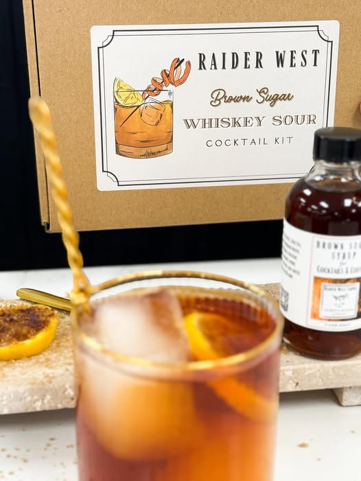 whiskey sour, brown sugar, raider west farms, whiskey sour cocktail kit, lubbock texas
