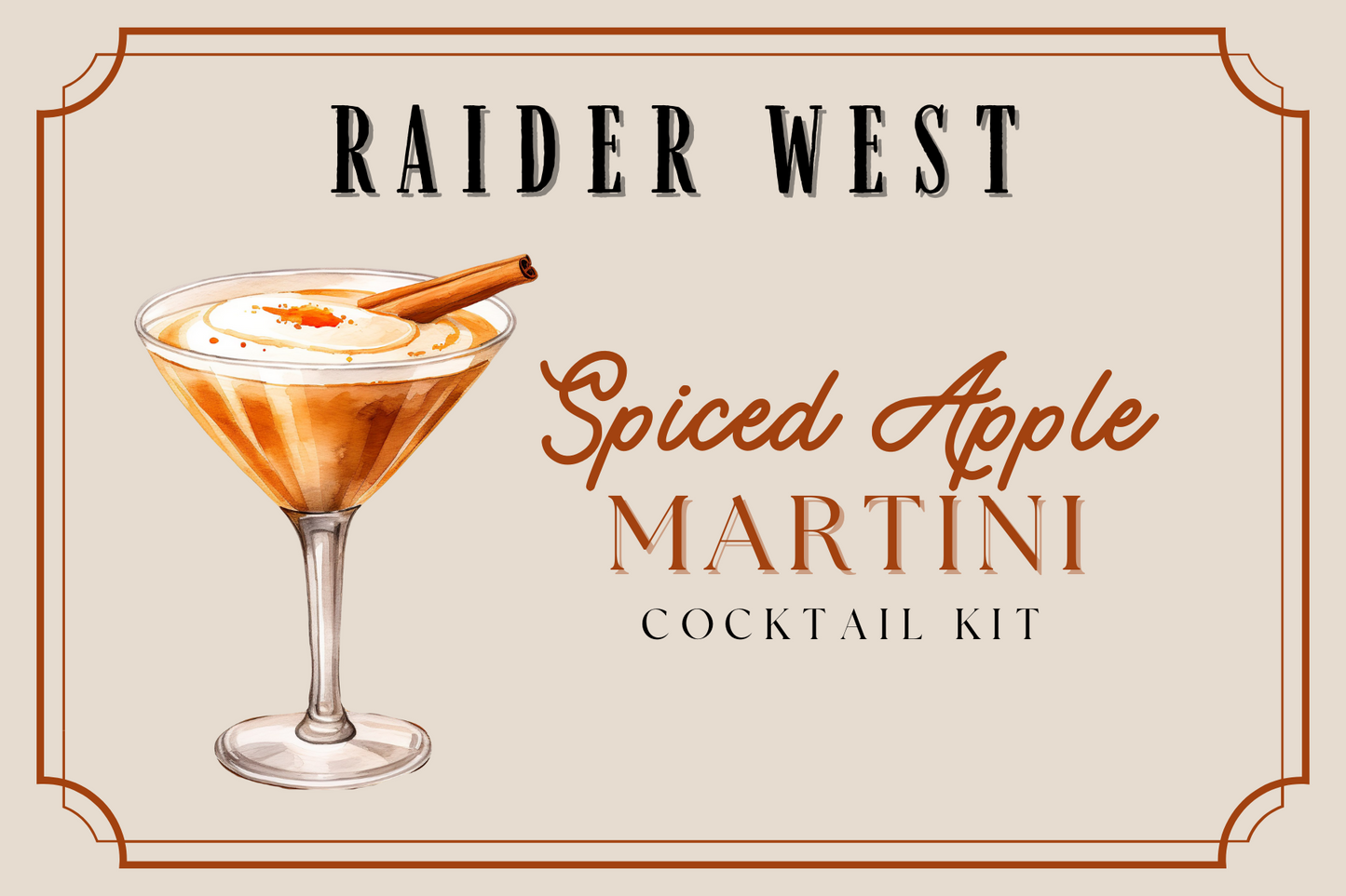 Spiced Apple Martini Kit