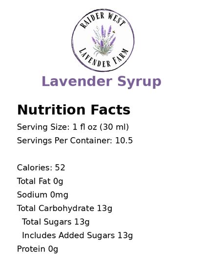 Lavender Syrup