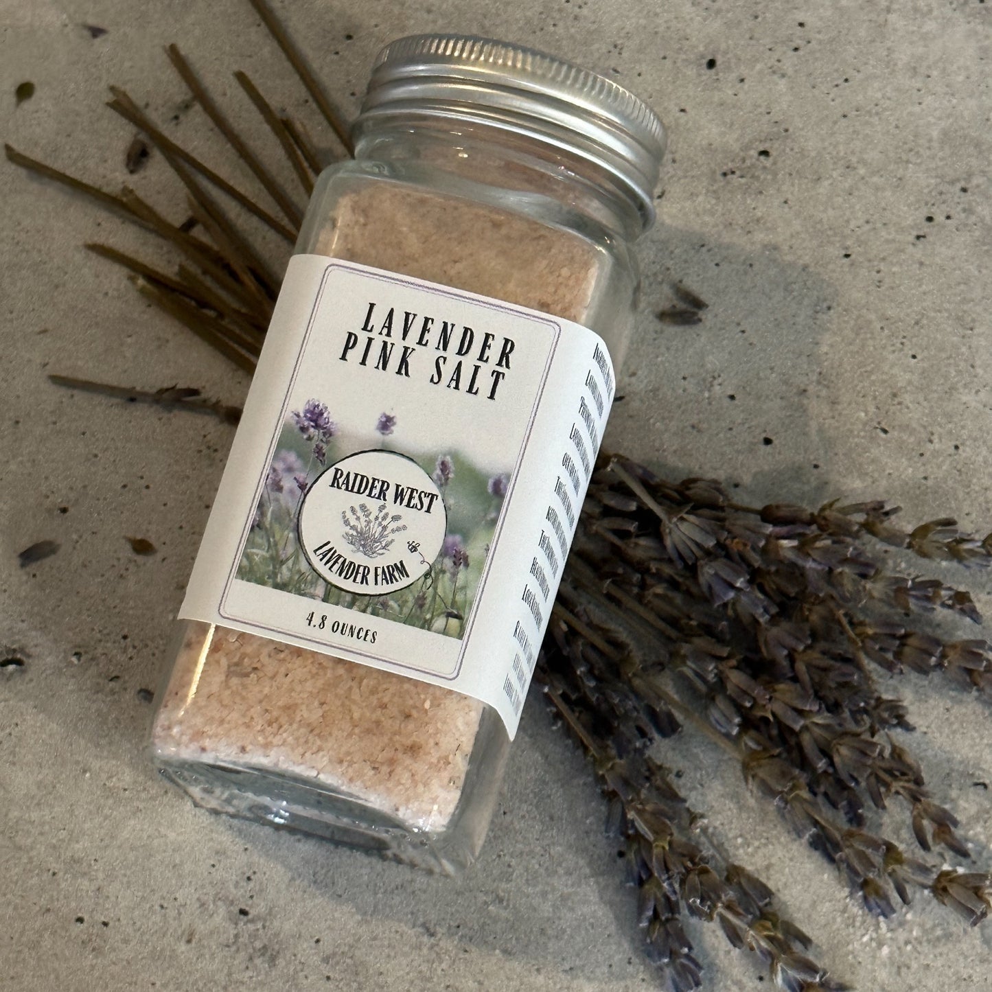 Raider West Lavender Farm features a lavender pink sea salt. Based out of Lubbock, TX and making a wide variety of lavender recipes. 